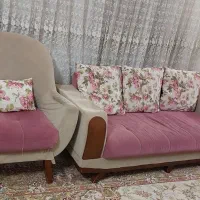 مبلمان راحتی ۷ نفره و میز نهارخوری ۴ نفره