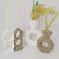 گلدان و جا شمعی