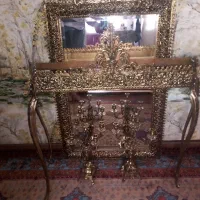 آینه شمعدان برنجی