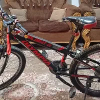 کیسه بوکس دوچرخه دنده ای سایز ۲۴ المپیا رنگ قرمز