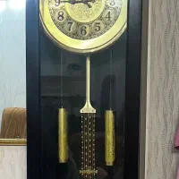 ساعت قدی مشکی طلایی زنگ دار یوزان