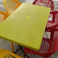 میز و صندلی پلاستیکی طرح مدرن کد 634