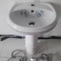 روشویی کوچک ۴۰ سانتی سالم با ۳ عدد شیر مخلوط