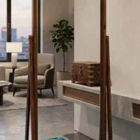 آینه دوتیکه چوب روس مدل چک ۶ ماهه