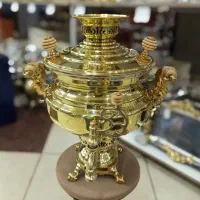 سماور نقشینه ذغالی 8 لیتر پاکان با گارانتی شرکتی