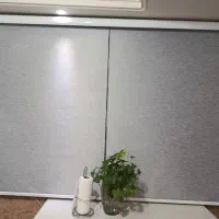 پرده کرکره ای رنگ طوسی