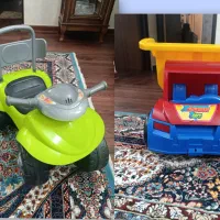 کامیون و ماشین چهار چرخ ارابه کودک