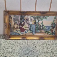 تابلو منجوق دوزی  کار دست قاب چوبی
