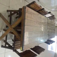 میز و صندلی چوبی چهار نفره