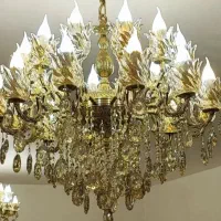 فروش لوستر برنزی 24 شعله با ضمانت مادام العمر