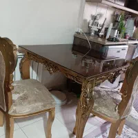میز ناهار خوری استیل چهار نفره