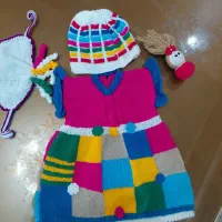 پیراهن بافتنی دستی