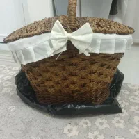سبد مسافرتی حصیری