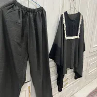 مانتو شلوار عکس اول استفاده نشده کادویی بوده ۱۱۰۰