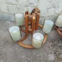 یه جفت لوستر چوبی سالم بدون خط و خش