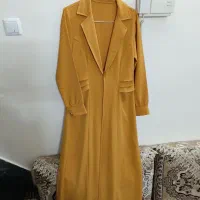 مانتو خردلی در حد نو