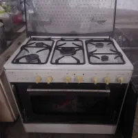 اجاق گاز فردار جوجه گردان پنج شعله سالم