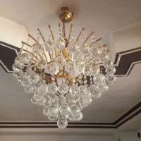 دو عدد لوستر کریستالی 8شعله