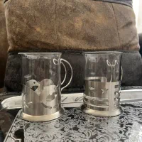 لیوان پایه استیل نو با جعبه