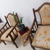 مبل چوبی 4 نفره. در حد نو. مینیمال
