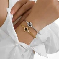 دستبند استیل - لاو - رنگ ثابت