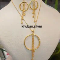 نیم ست نقره البرنادو( مدل طلا )