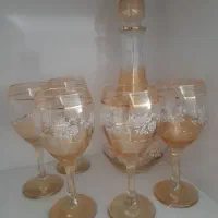 ست جام وتنگ طلایی زیبا