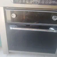 لباسشویی دوقلو گاز۵شعله صفحه شیشه ای استوک