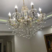 ۳ عدد لوستر تمام کریستال گوی چک