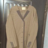 مانتو و شلوار اداری رنگ قهوه ای