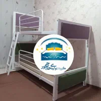 تخت خواب دو طبقه حاجی پور(تختخواب۲دونفره)تشک سیما
