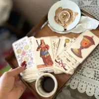 فال دعا طالع سرکتاب آینه شمع قهوه تاروت