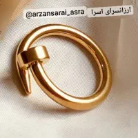 دستبند و انگشتر میخی طلایی بدل قیمت ست کامل ۴۵۰