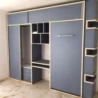 تخت کمجا تکنفره مشکی بتنی کار جدید نقد و اقساط