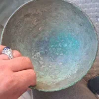 کاسه مسی دوره قاجار