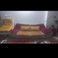 کاناپه بزرگ همراه مبل گردان