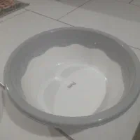 لگن متوسط رنگ طوسی سفید