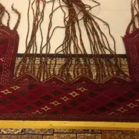 قالیچه آویز دست بافت پشمی ترکمنی