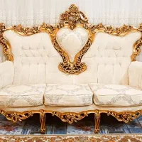 مبل استیل نه نفره تمام چوب