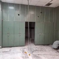 ام دی اف و کمد سبز رنگ