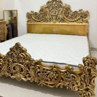 تخت خواب دونفره سلطنتی چوب