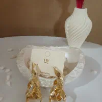 گوشواره ژوپینگ مجلسی طرح طلا