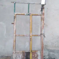 درب فلزی دولنگه بازشو همراه چهارچوب کامل