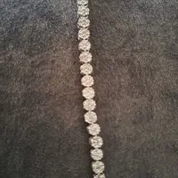 دستبند نقره نگین دار