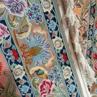 قالیچه چله و گل ابریشم|فرش|کرمانشاه, |دیوار