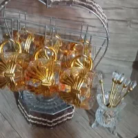 سرویس استکان نعلبکی و قاشق چای