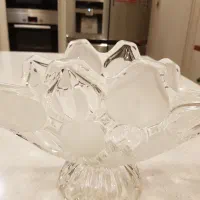 ظرف میوه خوری کریستال قدیمی چک چشم گاوی