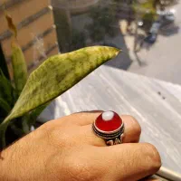 انگشتر نقره باباقوری کهنه فوق کلکسیونی