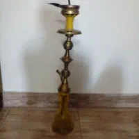 قلیان برنجی با دو سری