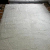 فرش 6 متری سفید شگی آکبند